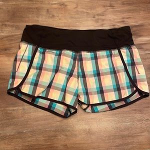Lululemon Gingham Speed Shorts